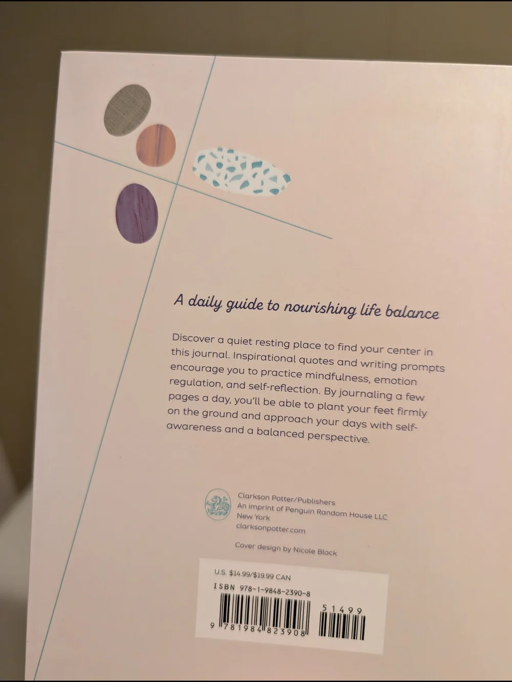 Life Balance Journal - Pastel Stone Design